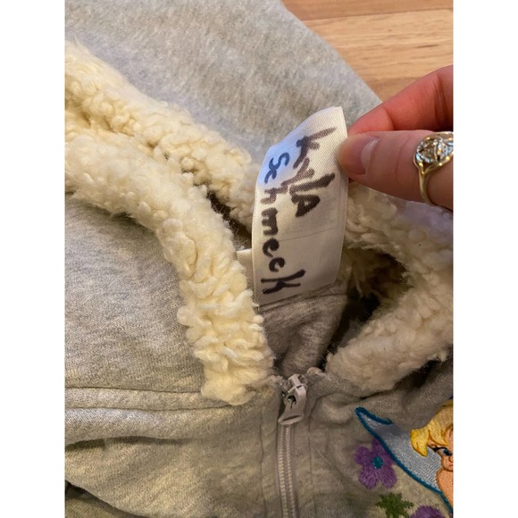 Vintage Disney Tinkerbell Grey Zip Up Jacket - Picture 5 of 10